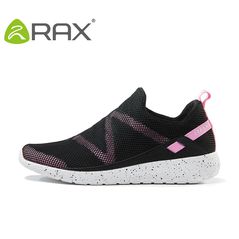 black Rax/Новинка года; Женская легкая обувь для бега; дышащая Спортивная обувь; слипоны для путешествий; кроссовки для женщин; прогулочная обувь - Цвет: black