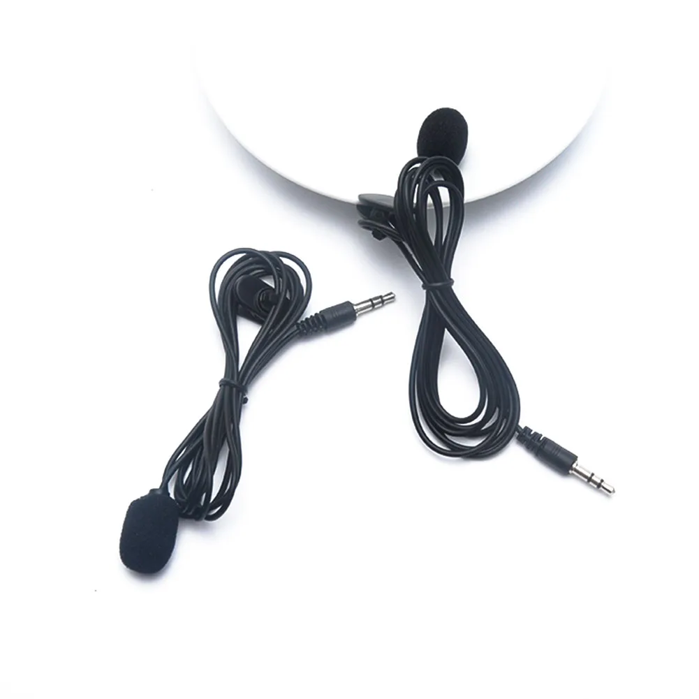 1/2 шт микрофон для мобильного телефона длинный кабельный зажим петличный галстук