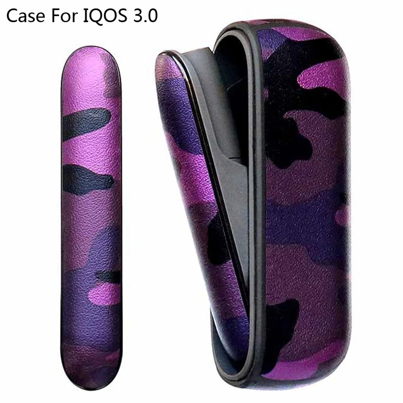 Камуфляжный боковой Чехол фиолетовый для IQOS 3 0 Сменный электронной сигареты
