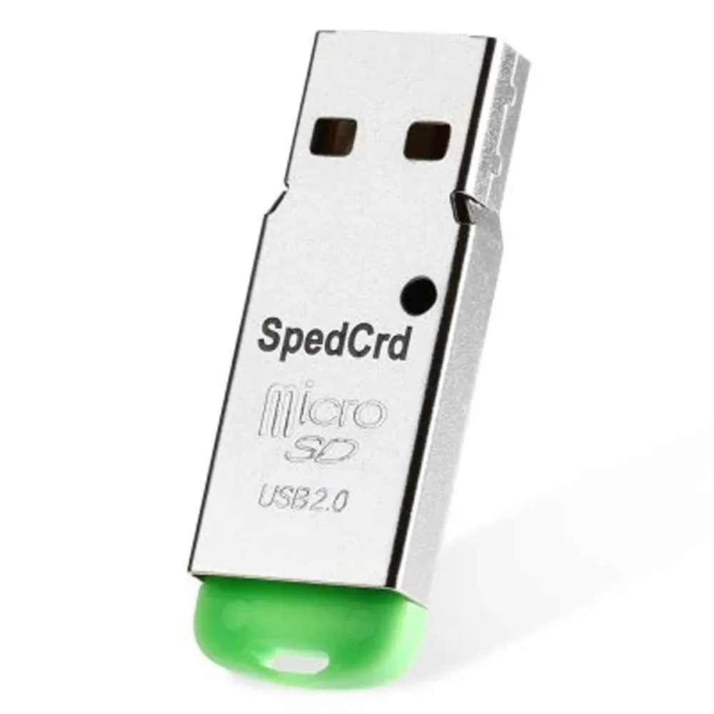 Компьютерные аксессуары кард-ридер высокоскоростной мини USB 2,0 Micro SD TF T-Flash кард-ридер синий Высокое качество адаптер L0222