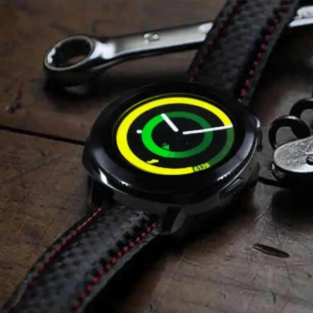 Akgleader 20/22 мм ремешок для часов для Galaxy Watch 46mm углеродная волокна Стиль кожаный ремешок для наручных часов для samsung Шестерни S3 huawei GT плечевой ремень