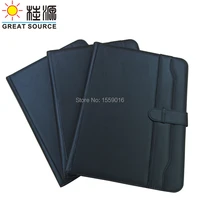 a4 compendium leather file folder padfolio multifunction organizer manager planner with calculator office supplies