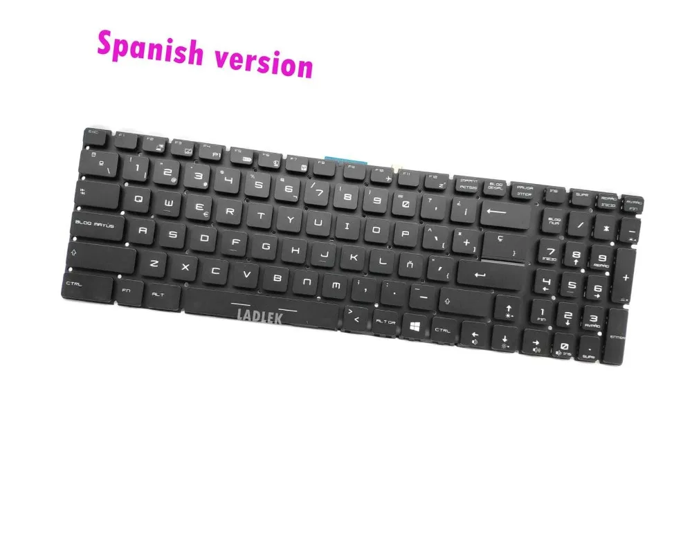 Новый полный RGB красочная подсветка Испанский Teclado Для MSI Gaming GS70 2QE/GS70 2PE/GS70 6QE Stealth Pro