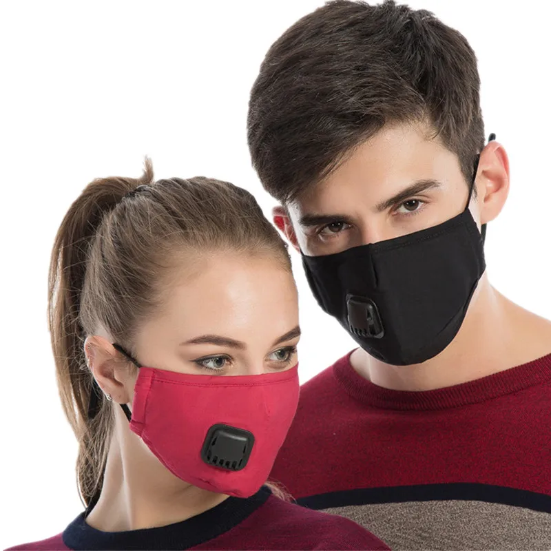 1 шт. новинка унисекс черный хлопок PM2.5 противопылевые маски для спорта на
