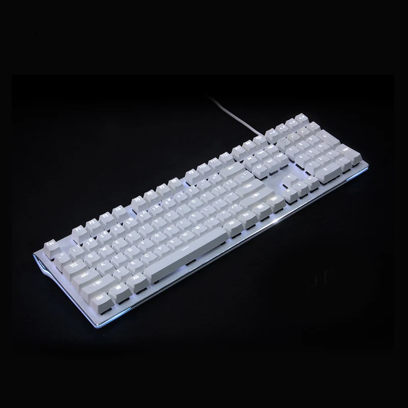 Keycap с черно белой подсветкой 108 клавиш PBT для OEM cherry MX переключатели Механическая