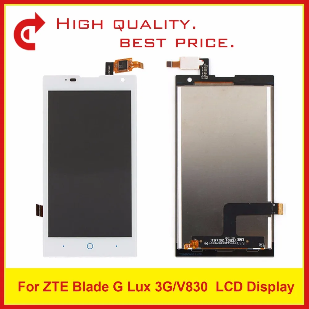 

High Quality 4.5" For ZTE Blade G Lux / Kis 3 Max V830 V830W Lcd Display Screen Touch Screen Panel Digitizer Screen Assembly