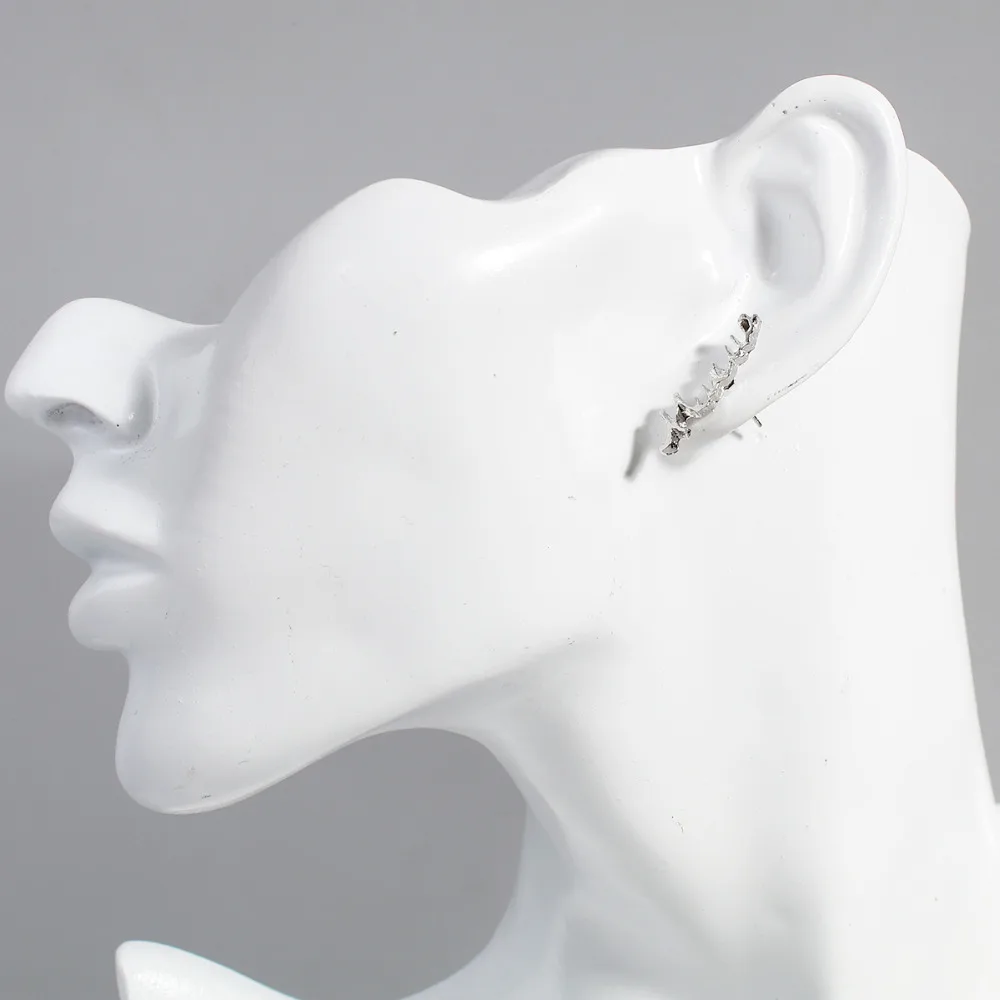 Дорин коробка новая мода унисекс цинк Ухо Сообщение Серьги-гвоздики скучно