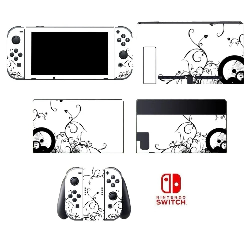 Черно-белые 057 виниловые защитные наклейки для Nintendo Switch s NS консоль Nintendoswitch |
