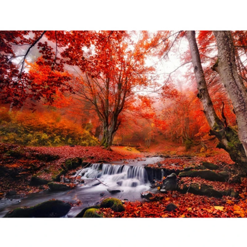 5D природа Алмазная вышивка картина полный лесной водопад Алмазная картина крестиком Мозаика