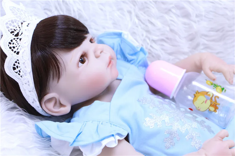 Кукла DollMai 55 см силиконовая для новорожденных 22 дюйма|reborn corpo de silicone|reborn girlsilicone reborn