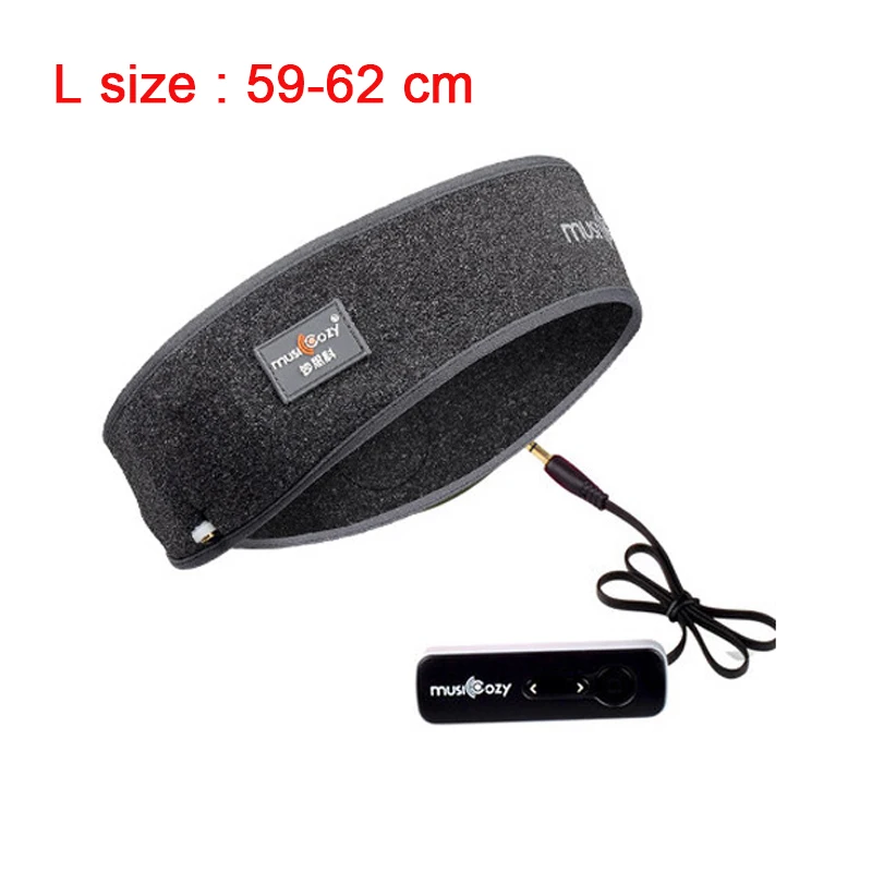 L Gray Беспроводная Bluetooth шапка, наушники для сна, повязка на голову, шапка, мягкая Спортивная смарт-шапка, наушники, стерео, размеры s, m, l, шарф, гарнитура с микрофоном - Цвет: L Gray