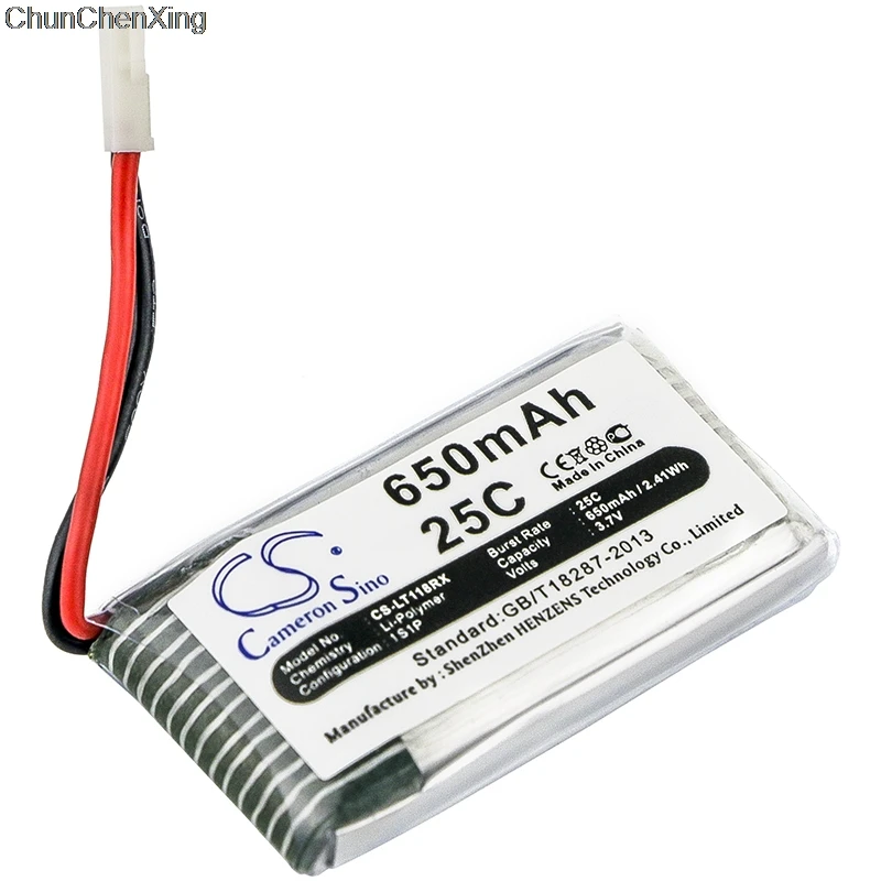 Аккумулятор Cameron Sino 650mAh Для Cheerson CX 30W для HUAJUN W609 10 9 JJRC H5C H9D WLtoys V931|Цифровые