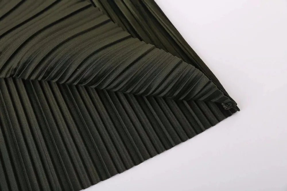 Новый Осень Зима Долго Плиссированные Юбки Женская Высокая Талия Мода Блестящий