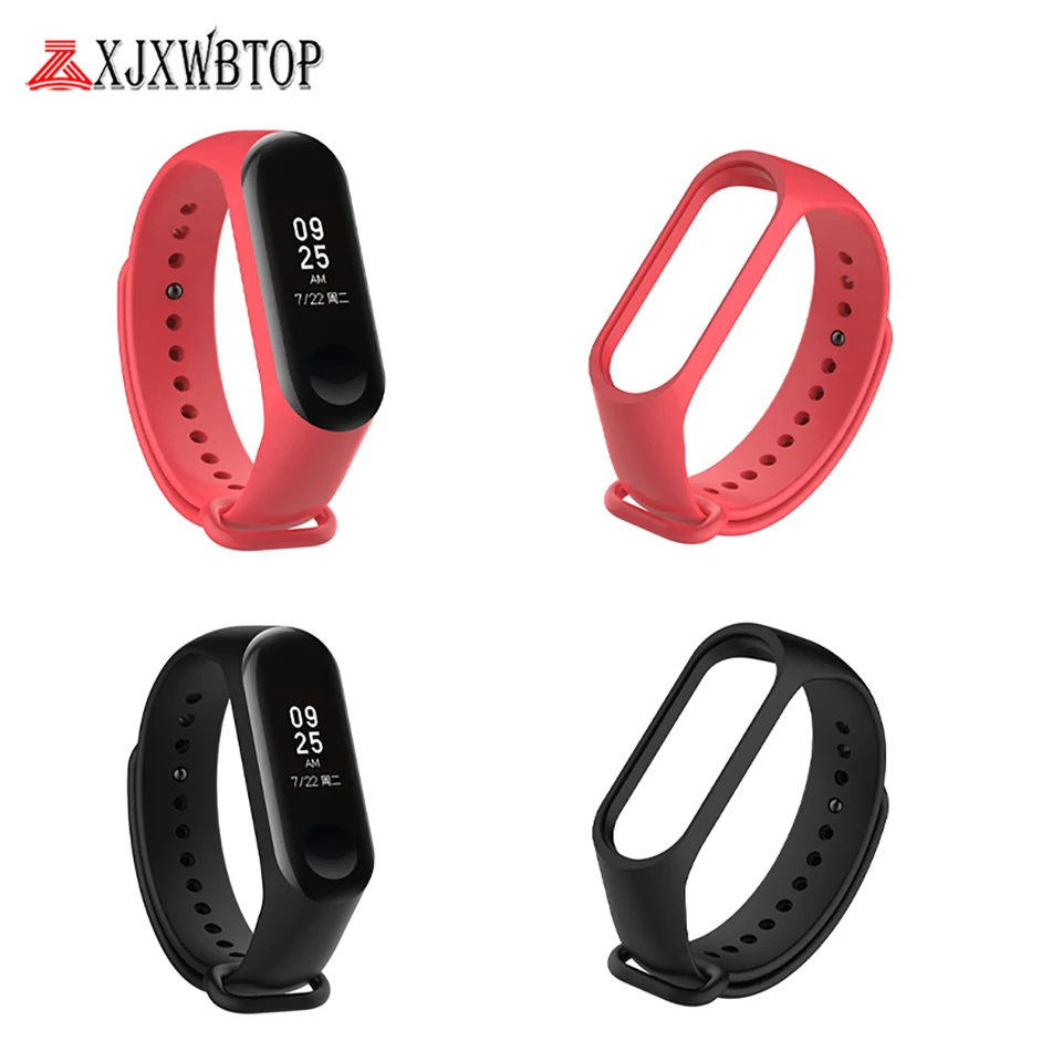 

Bracelet for xiaomi mi band 3 Strap Pure color Silicon Strap mi band 3 Bracelet Wristbands Band wrist Strap for xiaomi mi band 3