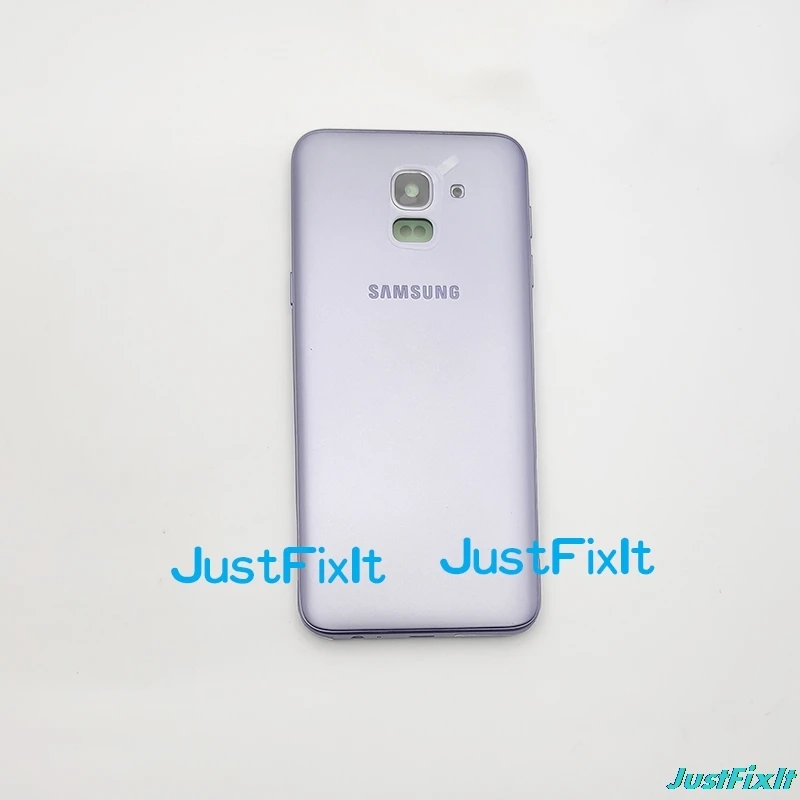 Для SAMSUNG Galaxy J6 J600 J600F задняя крышка батарейного отсека задняя стеклянная крышка Корпус чехол Замена батарейного отсека