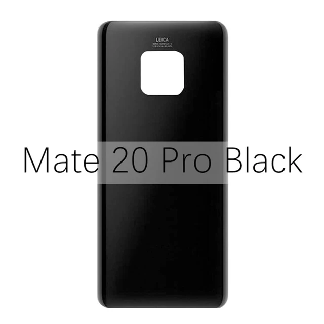 Чехол на заднюю дверь для huawei mate 20 mate 20 Pro 20 Lite крышка на батарейку Задняя стеклянная панель крышка на батарейку mate 20 Замена - Цвет: Mate 20 Pro Black