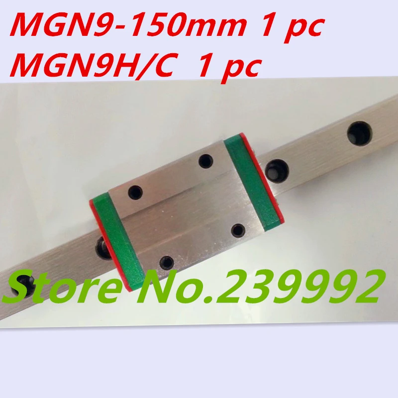 

Kossel Mini MGN9 9mm miniature linear guide MGN9 150mm linear rail way + MGN9C or MGN9H Long linear carriage for CNC X Y Z Axis