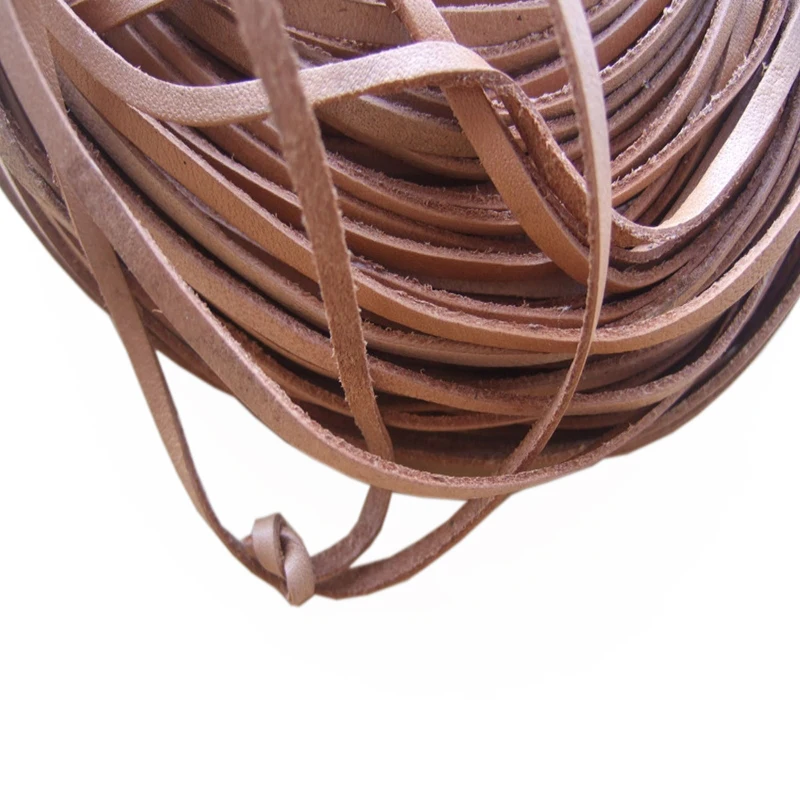 5 метров 3 мм плоский мягкий шнур из натуральной кожи для браслетов и pulseras|leather bolo