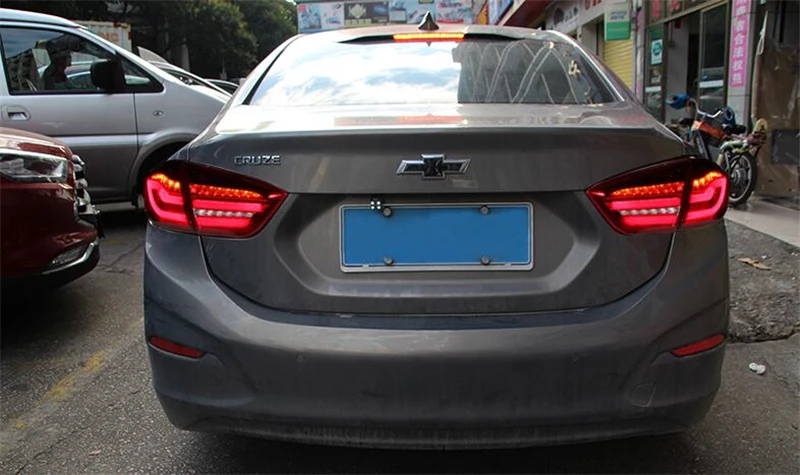 Динамический сигнал поворота задние фонари для Chevrolet Cruze led задний блок освещения DRL+ сигнал поворота+ тормоз+ задние фонари