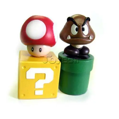 Игра Супер Братья Марио Мини фигурки набор блоков из 5 шт ~ 2 &quotФигурки Гумба
