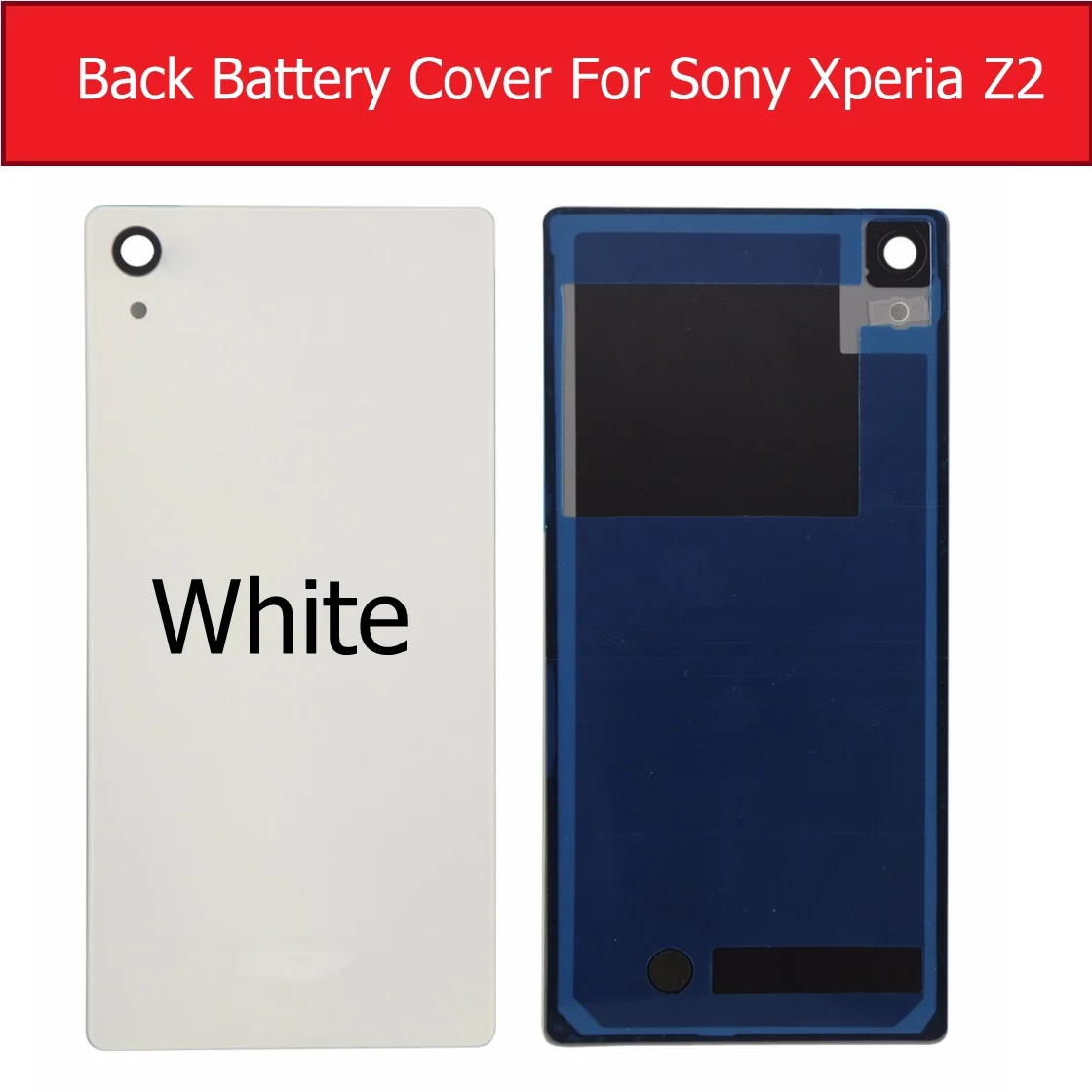 Задняя крышка батарейного отсека для Sony xperia Z2 L50W L50 D6503 D6502 стеклянная чехол +