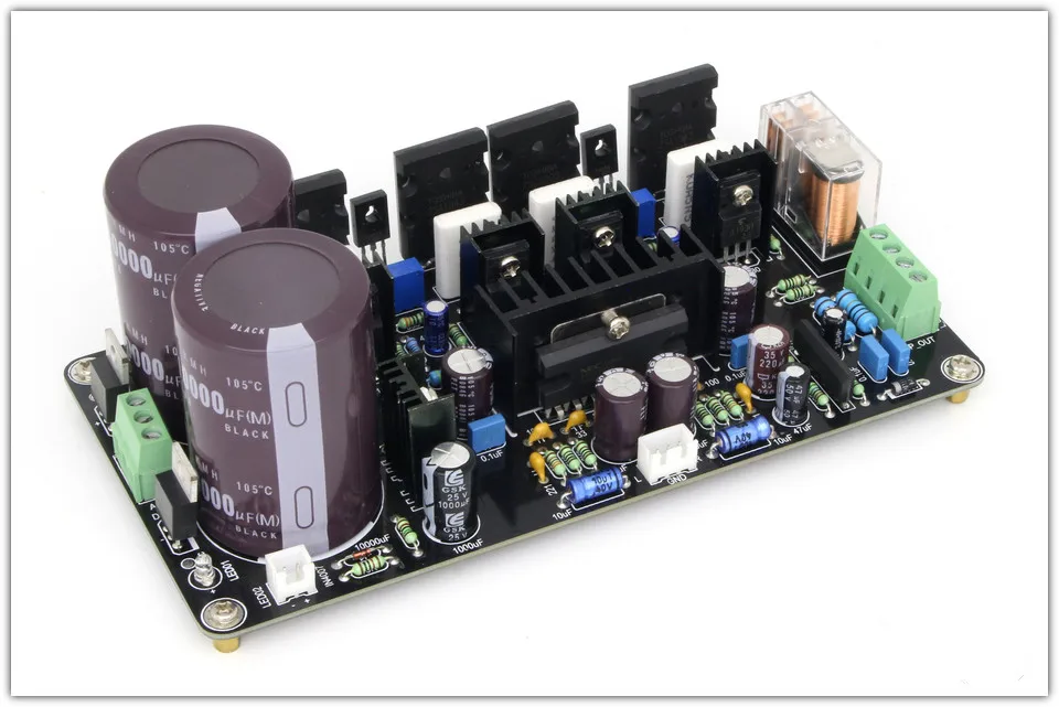 A1943 C5200/IRFP9240 IRFP240 UPC2581 с переменным фокусным расстоянием 2*125 Вт двухканальный, класс AB аудио усилитель доска с UPC1237 акустическая защита