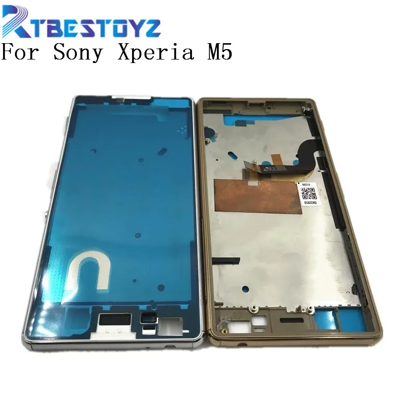 Передняя средняя рамка пластина корпус корпуса для Sony Xperia M5 E5603 E5606 E5653|Корпусы и