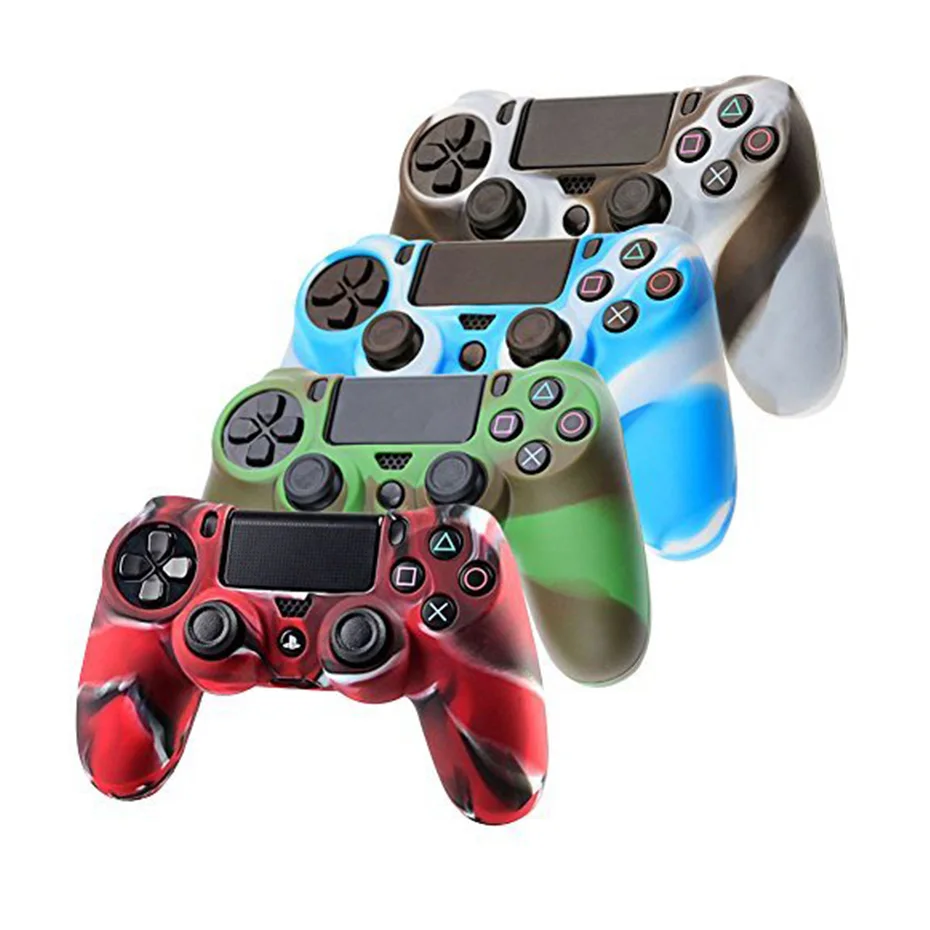 Силиконовый игровой контроллер протектор для playstation 4 кожаный чехол защитный