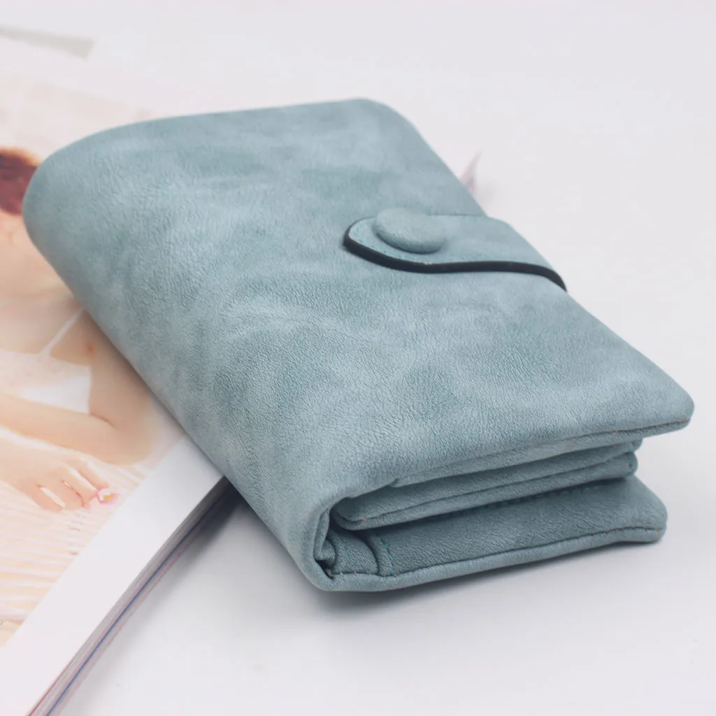 Aelicy/модные женские короткие кошельки из искусственной кожи с застежкой-защелкой, короткий кошелек-клатч, маленький матовый женский кошелек, женский кошелек