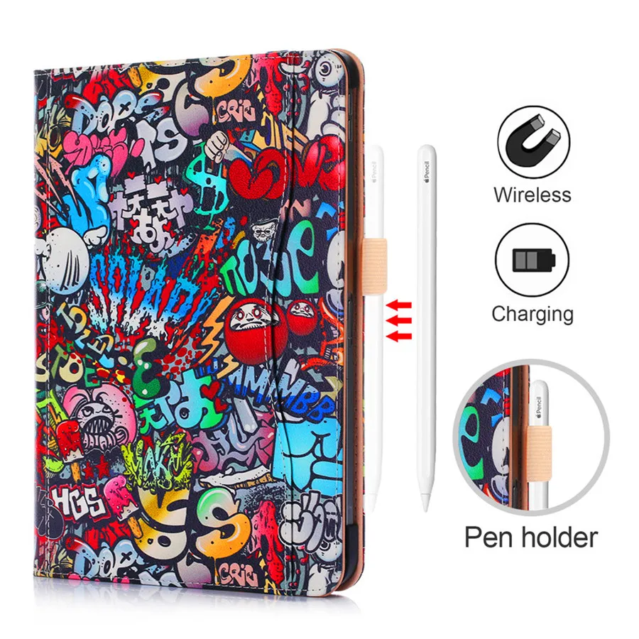 Чехол для iPad Pro 1"() Smart Cover Funda Skin для нового iPad Pro 11 дюймов ручной держатель подставка Coque Shell+ пленка+ стилус