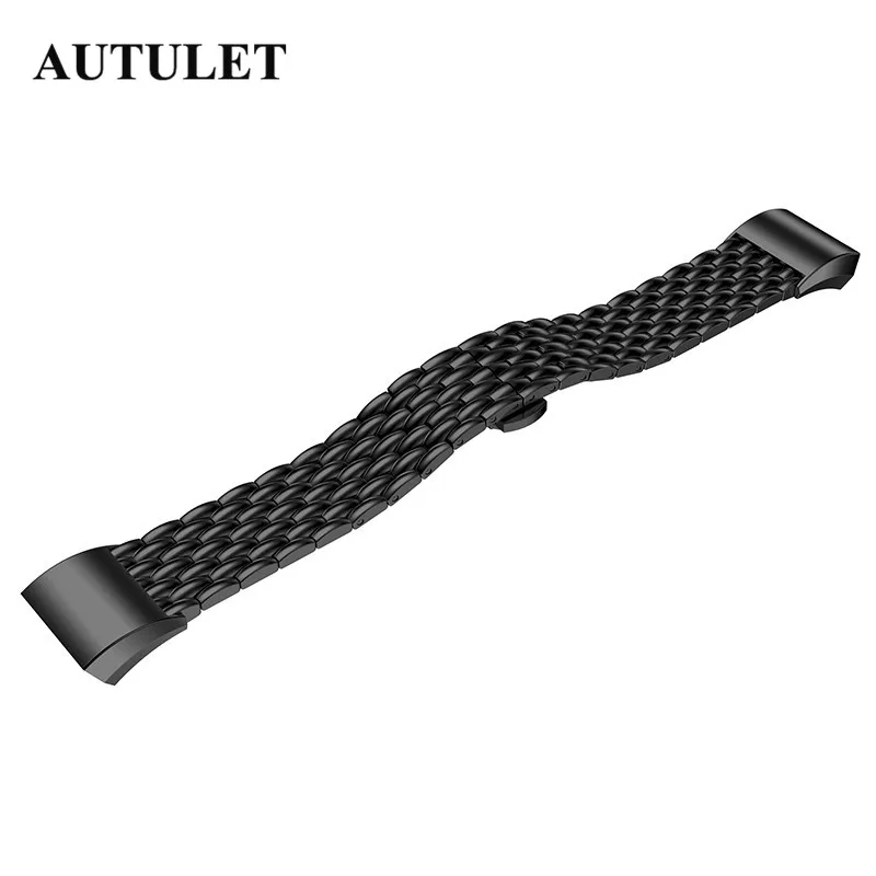 Fitbit charge 2 ремешок из нержавеющей стали розового золота металлический для