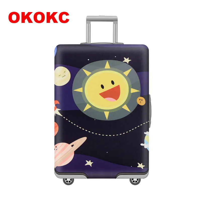 OKOKC Эластичный Защитный чехол для багажа зеленого автобуса для 19-32 дюймов на колесиках, толстый чехол для костюма, защитный чехол, аксессуары для путешествий