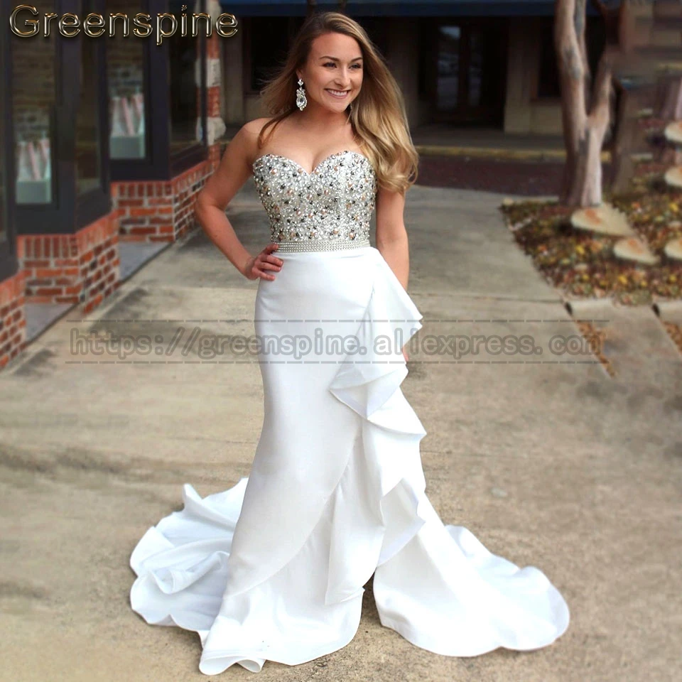 Женское атласное платье-русалка длинное вечернее платье с разрезом спереди и