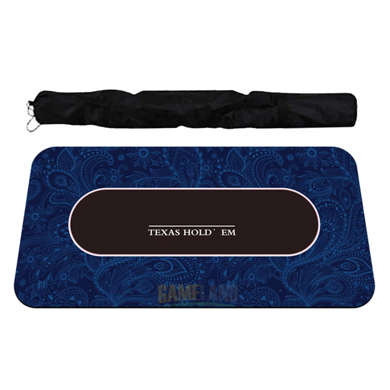 

140*70cm Rubber Poker Table Cloth Texas Hold'em Poker Table Top Mat Board Game Layouts