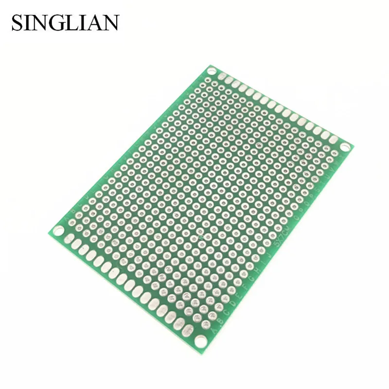 20 шт./лот 5x7 4x6 3x7 2x8 см двухсторонний медный Прототип PCB универсальная плата