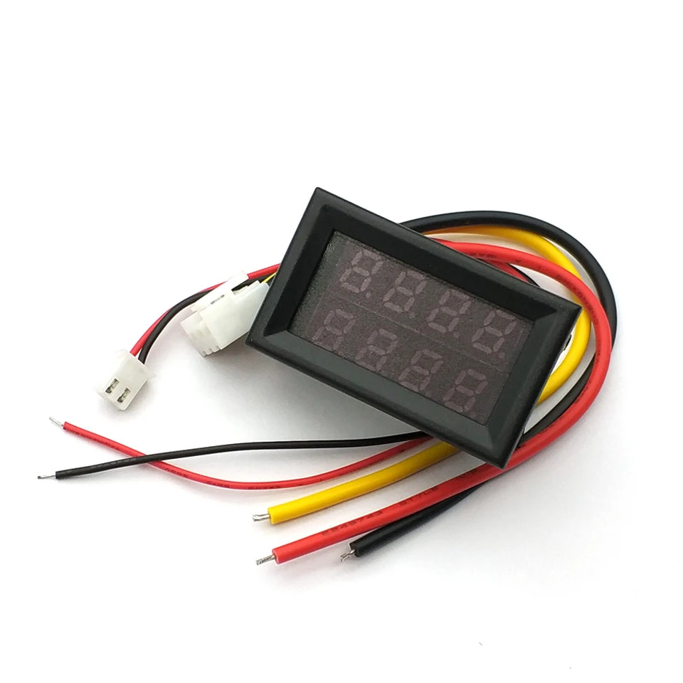 Светодиодный вольтметр амперметр с двойным дисплеем 0 100 в пост. Тока А|gauge volt|gauge