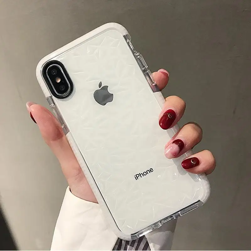 Роскошный чехол для iPhone X XR XS Max 7 8 Plus из мягкого ТПУ прозрачный противоударный 6
