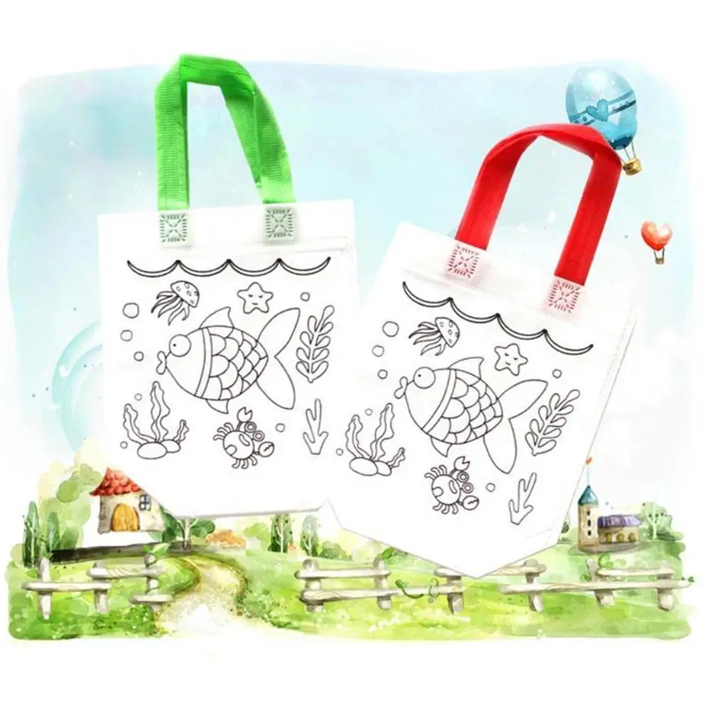 DIY Painting Drawing Bag Environmental Protection Materials Various Design Bag For Develop Child Kindergarten Patience