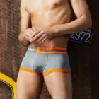 2020 Брендовые мужские боксеры SEOBEAN, однотонные хлопковые шорты, сексуальное нижнее белье, боксеры с низкой посадкой, мужские трусы