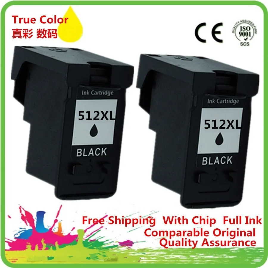 

Ink Cartridge Remanufactured For Canon PG-512 BK PG-512BK PG 512 512BK PG512 PG512XL PG512BK MP480 MP490 MP492 MP495 MP499