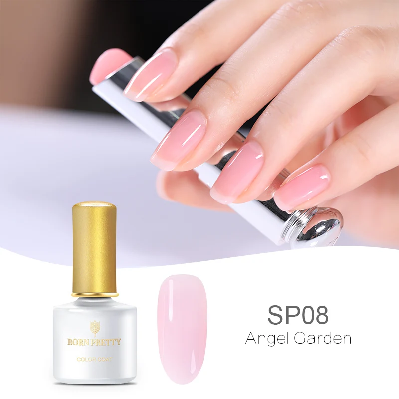 Pink-SP08 BORN PRETTY Opal Jelly Гель-лак для ногтей 6 мл полупрозрачный белый розовый лак замочить от маникюра УФ-гель для дизайна ногтей лак - Цвет: Pink-SP08