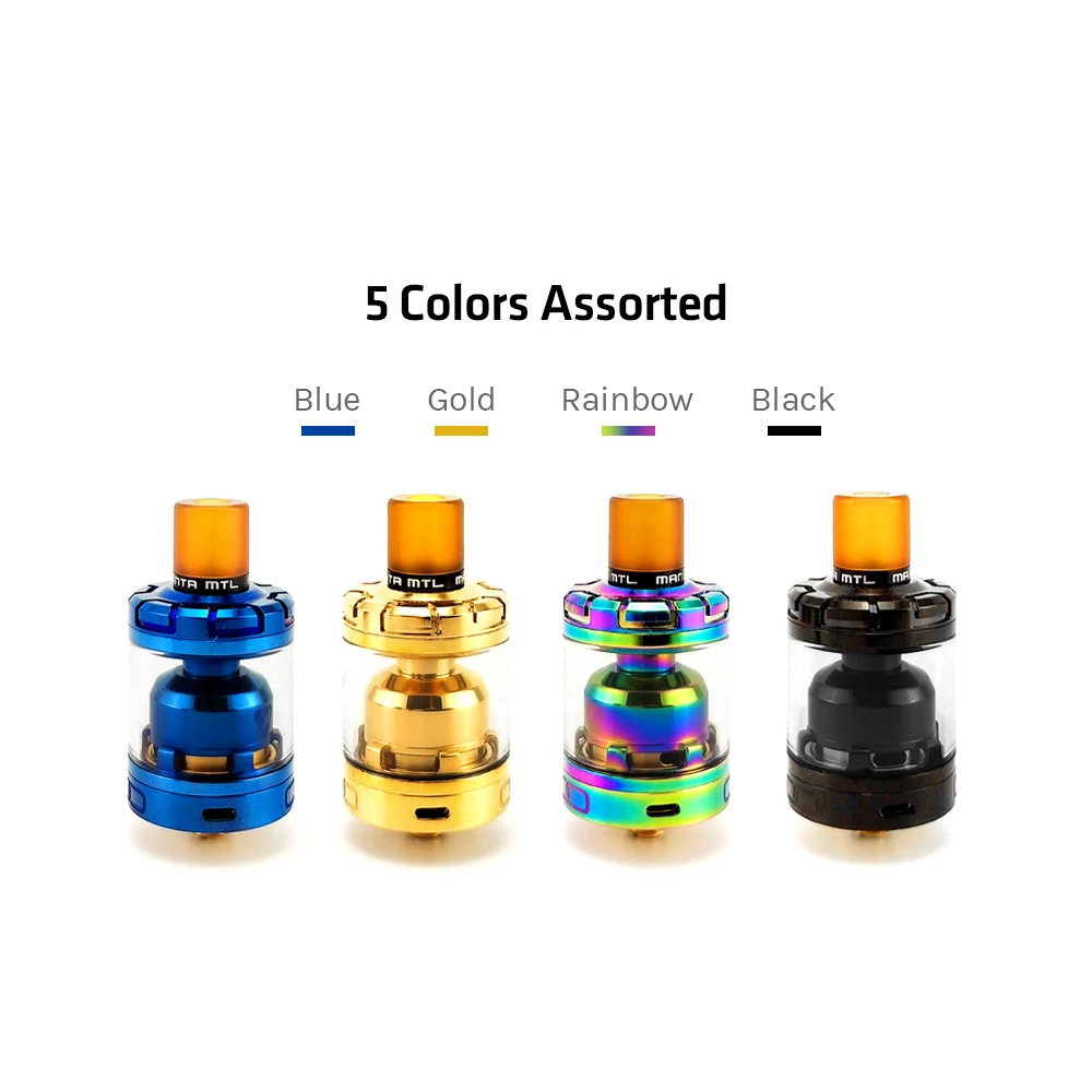 Original Advken MANTA MTL RTA 3ml Capacity with Single Coil 24mm Atomizer & 510 Drip Tip VS Tank | Электроника