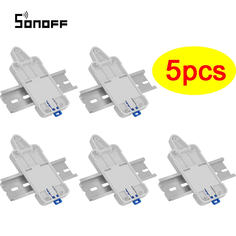 5 шт. регулируемое крепление Sonoff DR DIN Rail чехол держатель для Basic/ RF/ Dual/ Pow/ TH16 /