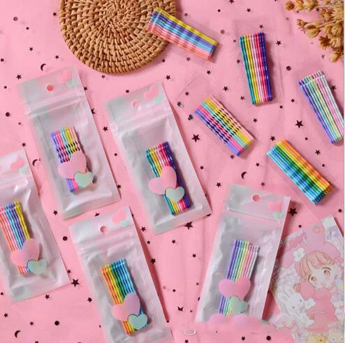 

Girl heart color network celebrity hair adornment Korean child ins hairpin headwear candy hair clip bb clip small hairpins Hair