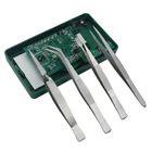 4 шт.компл. точный Пинцет из нержавеющей стали толстые пинцеты для электроники пинцет для бровей Противоскользящий макияж ремонт многофункциональные инструменты