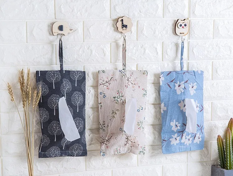 Тканевая коробка подвесная хлопок и лен Home автомобиль тканевый чехол контейнер