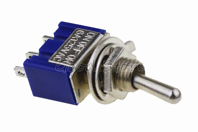 10 шт темно-синий ON-OFF-ON MTS-103 3 Pin Position переключатель AC 125V/6A 250V/3A SL | Обустройство дома