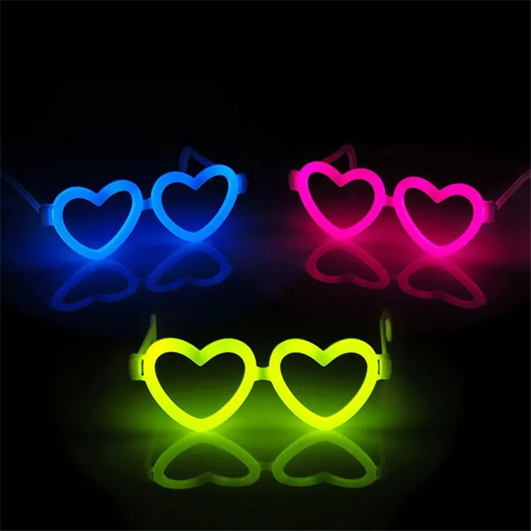 1000PCS Love Heart Shape Led Glasses Accessories Stick Frame Glow For Wedding Christmas Party Decoration | Дом и сад