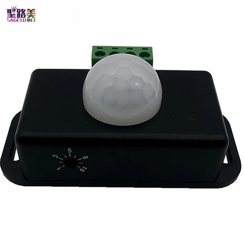 Лучшая цена 1 шт. DC12V 24V 8А инфракрасный датчик движения PIR переключатель для 5050 3528