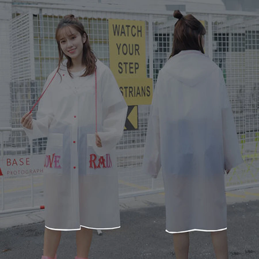 Прозрачный плащ пончо для девочек Пончо взрослых и женщин Плащ рюкзак